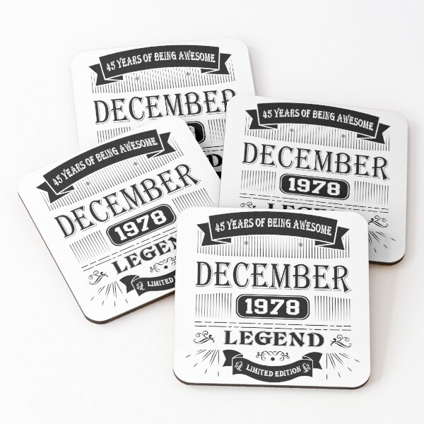 Item preview, Legend Born December 1978 Limited Edition, 45th Birthday Gift 45 years of Being Awesome designed and sold by DjenShop.