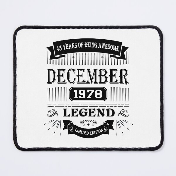 Item preview, Legend Born December 1978 Limited Edition, 45th Birthday Gift 45 years of Being Awesome designed and sold by DjenShop.