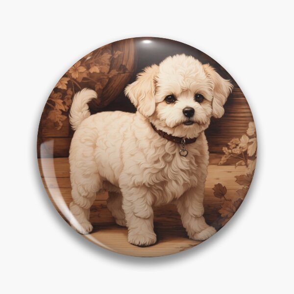 Item preview, Bichon Frise: The Joyful Elegance of Wood (Pyro Pets Art - 059) designed and sold by pyropetsart.