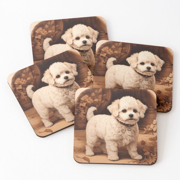 Item preview, Bichon Frise: The Joyful Elegance of Wood (Pyro Pets Art - 059) designed and sold by pyropetsart.