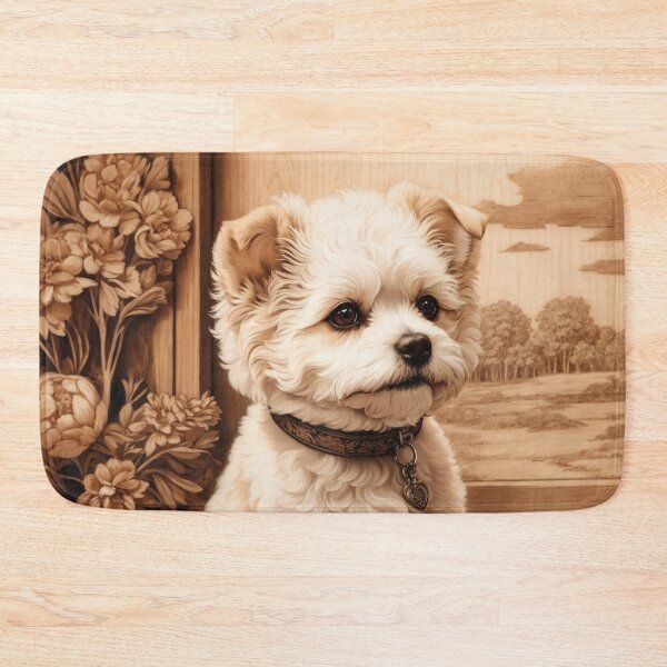 Item preview, Bichon Frise: The Joyful Elegance of Wood (Pyro Pets Art - 060) designed and sold by pyropetsart.