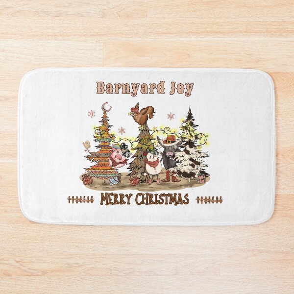 Item preview, Barnyard Joy Farm Christmas Design with Cute Farm Animals designed and sold by CheekyChimpCo.