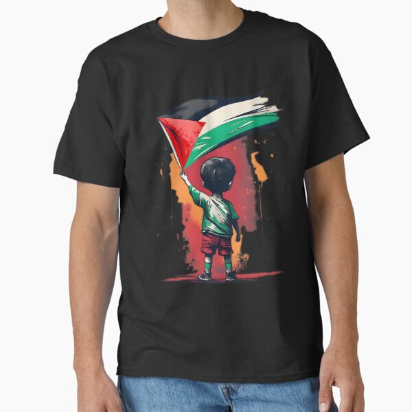 Item preview, Children Of Gaza With Palestine Flag designed and sold by JurenArt.