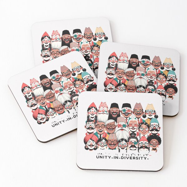 Item preview, Nepali Faces Unity Art designed and sold by Places On Earth.