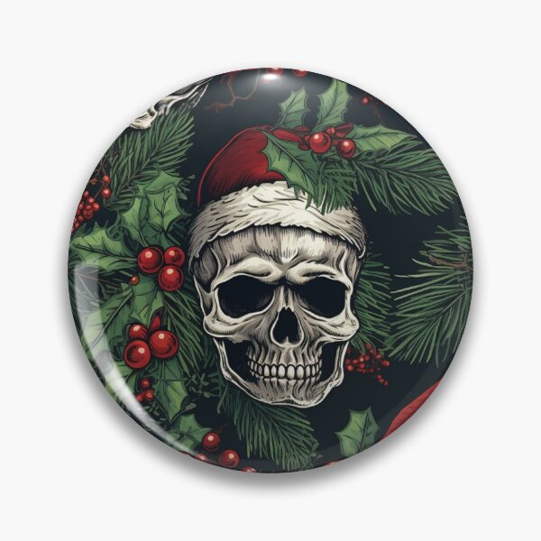 Item preview, Gothic Christmas Santa Skulls designed and sold by Michele Bergh.