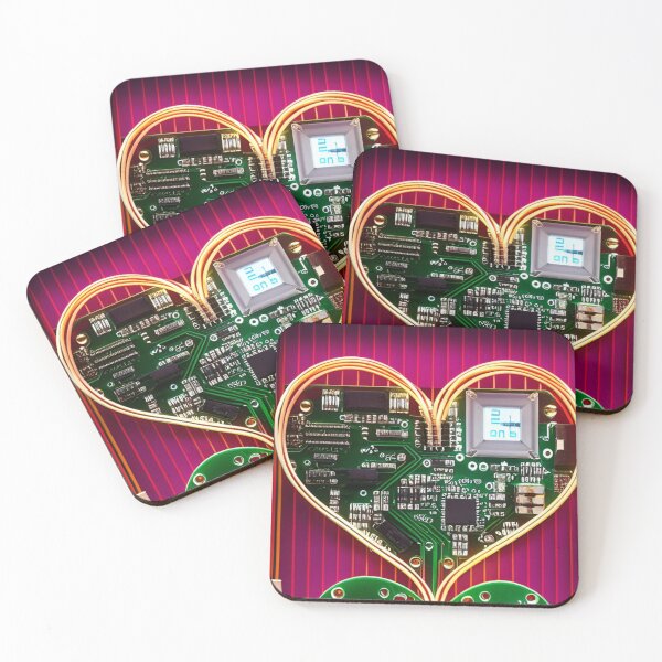 Item preview, Nature.exe #0884 Hearts Circuit designed and sold by GrumpyMrGrouper.