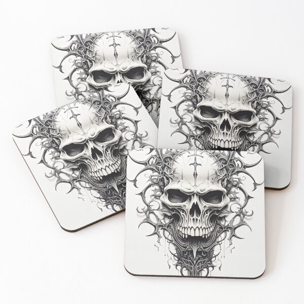 Item preview, Tribal Skull Illustration  designed and sold by OccultDreams.