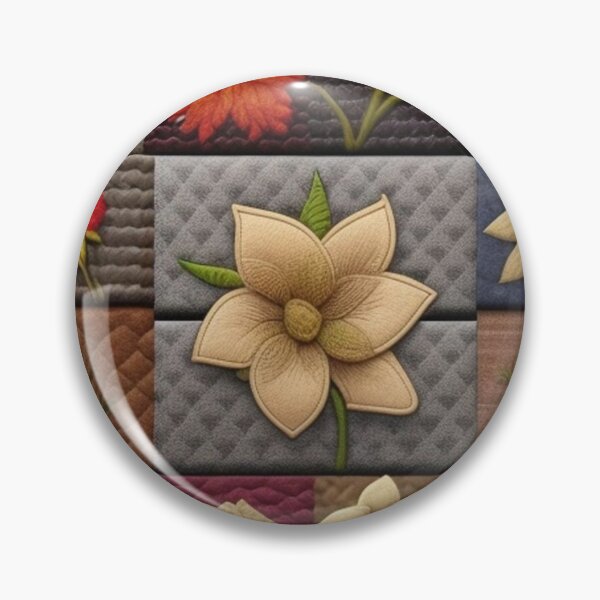 Artikelvorschau, Tweed-Patchwork-Blumenmuster entworfen und verkauft von Roxburylane.