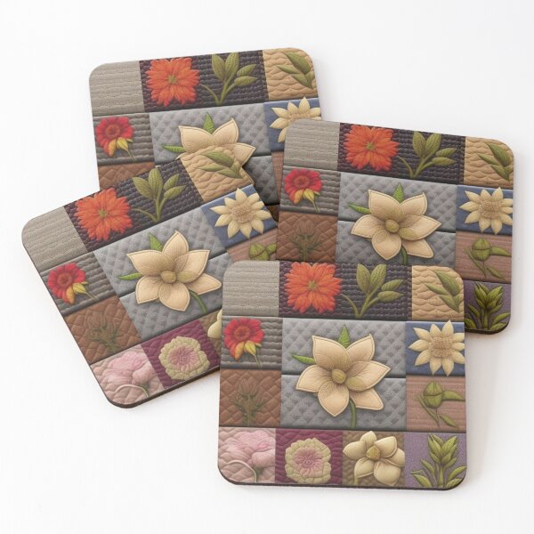 Item preview, Tweed Patchwork floral  designed and sold by Roxburylane.