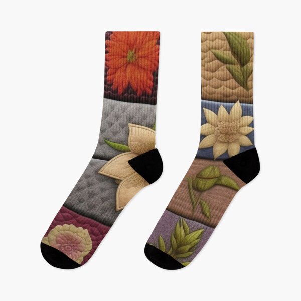 Item preview, Tweed Patchwork floral  designed and sold by Roxburylane.