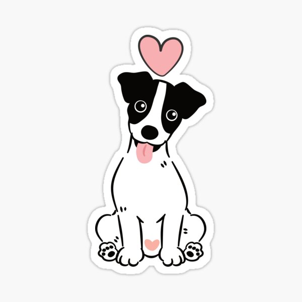 Item preview, Love Smooth Coat Black Jack Russell Terrier 6 designed and sold by Lulupainting.