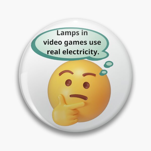 Item preview, Deep Thoughts: Lamps in Video Games use real electricity  designed and sold by AnimeAero.