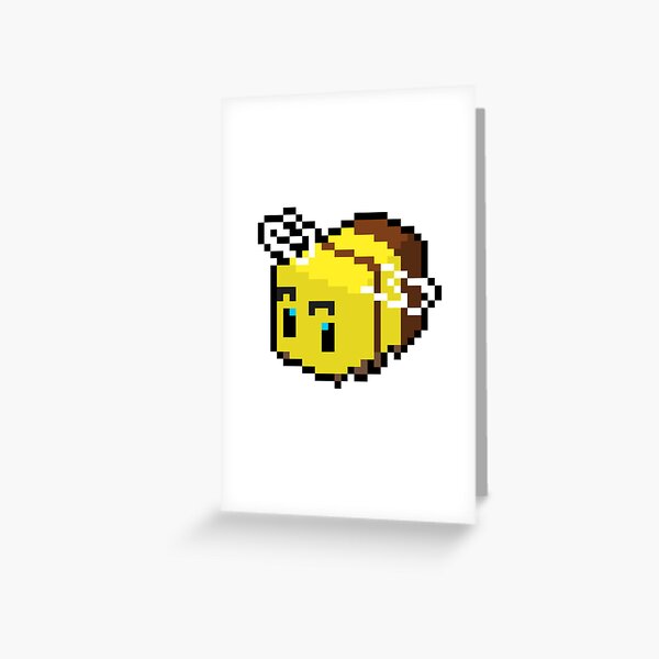 Creeper Face Pixel Art Build-On Greeting Card