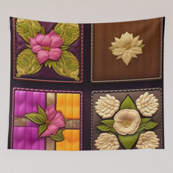 Item preview, Vintage floral Patchwork  designed and sold by Roxburylane.