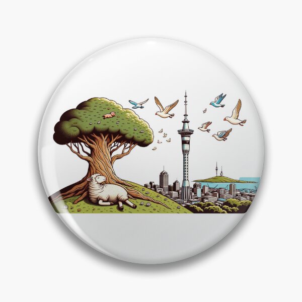 Item preview, One tree Hill Auckland designed and sold by Places On Earth.