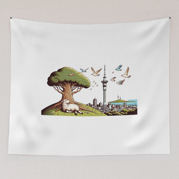 Item preview, One tree Hill Auckland designed and sold by Places On Earth.