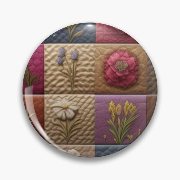 Artikelvorschau, Tweed-Blumen-Patchwork entworfen und verkauft von Roxburylane.