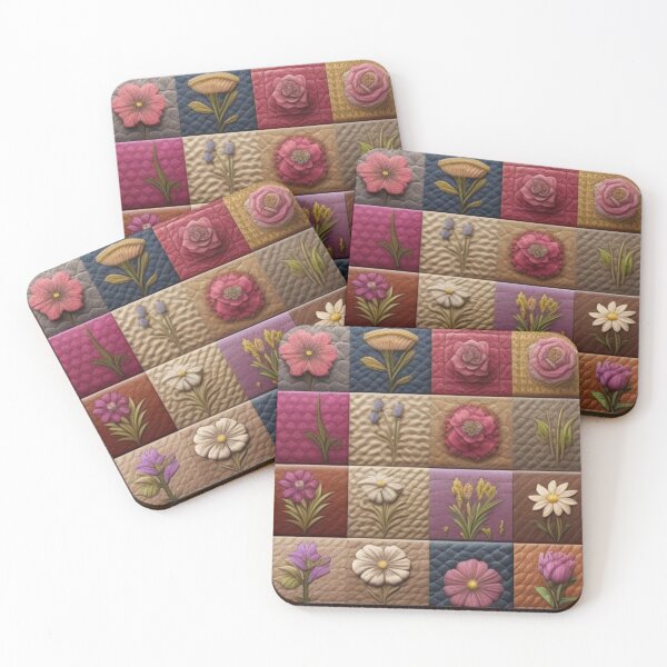 Item preview, Tweed floral Patchwork designed and sold by Roxburylane.