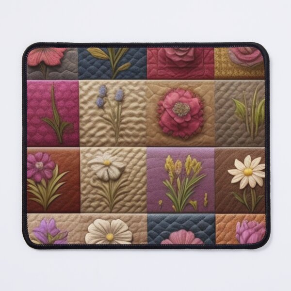Item preview, Tweed floral Patchwork  designed and sold by Roxburylane.