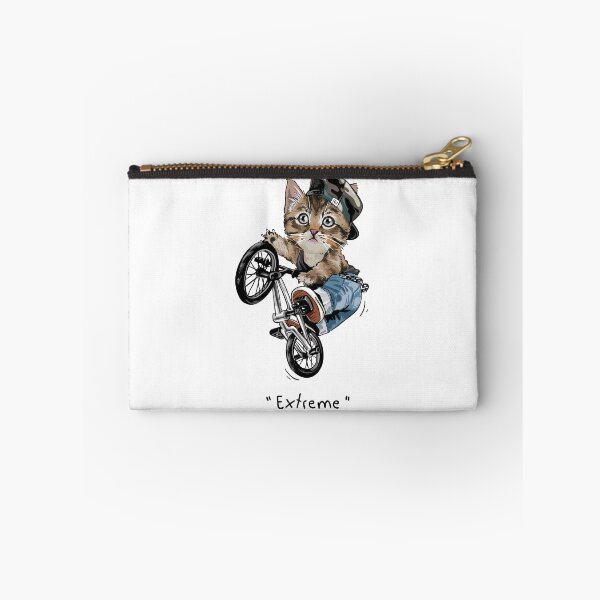 Item preview, cat riding bicycle, cat character riding bicycle, rider cat says extreme designed and sold by GreyStanzione1.