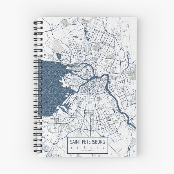 Item preview, Saint Petersburg City Map of Russia - Coastal designed and sold by deMAP.