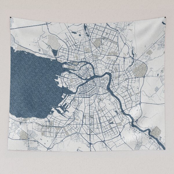 Item preview, Saint Petersburg City Map of Russia - Coastal designed and sold by deMAP.