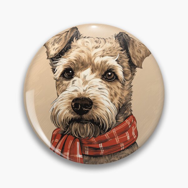 Item preview, Lakeland Terrier Christmas Plaid Watercolor designed and sold by rafaeltto.