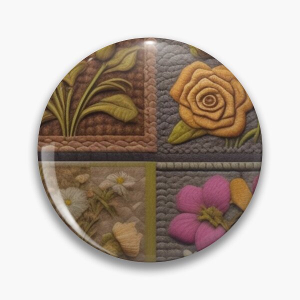 Item preview, Vintage Tweed floral Patchwork  designed and sold by Roxburylane.