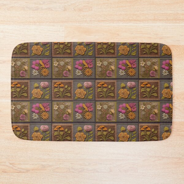 Item preview, Vintage Tweed floral Patchwork  designed and sold by Roxburylane.