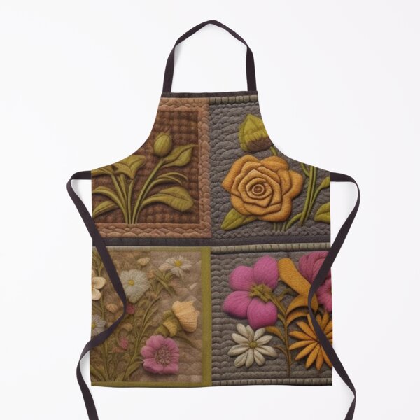 Item preview, Vintage Tweed floral Patchwork designed and sold by Roxburylane.