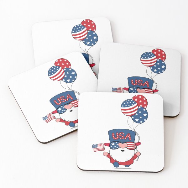 Item preview, clown cat with us flag, cat with us flag, happy cat clown on 4th July designed and sold by GreyStanzione1.