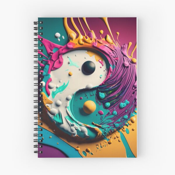 Item preview, Abstract YinYang Symbol Colorful PaintSplash Art designed and sold by Lisa Pearlman.