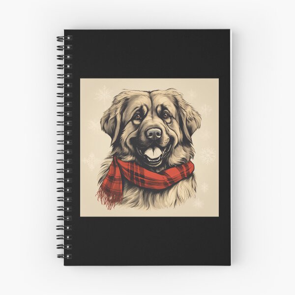 Item preview, Leonberger Christmas Plaid Watercolor designed and sold by rafaeltto.