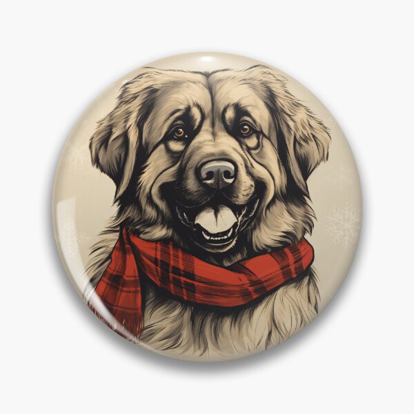 Item preview, Leonberger Christmas Plaid Watercolor designed and sold by rafaeltto.