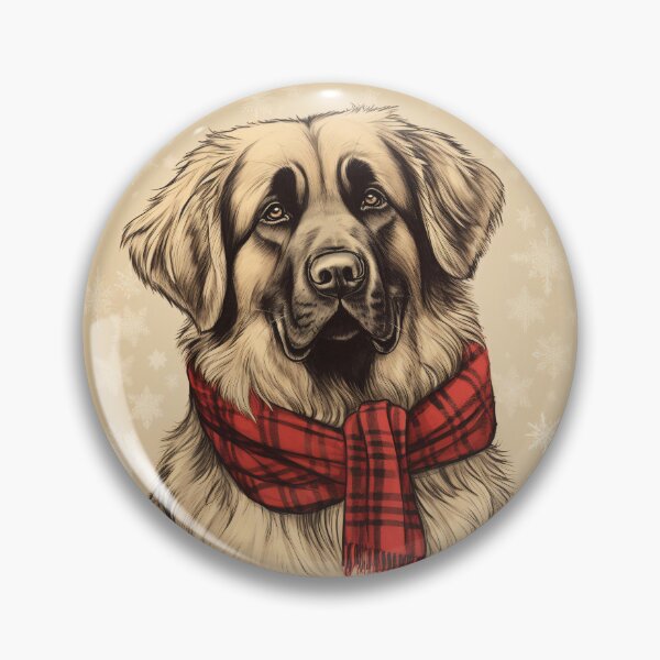 Item preview, Leonberger Christmas Plaid Watercolor designed and sold by rafaeltto.