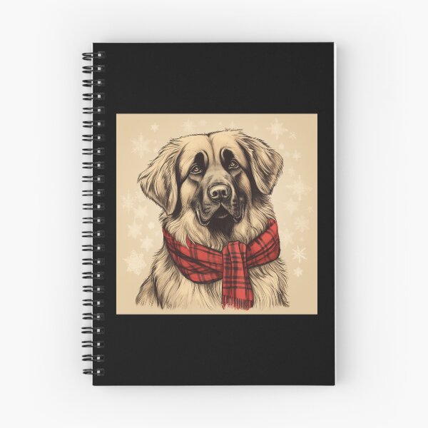 Item preview, Leonberger Christmas Plaid Watercolor designed and sold by rafaeltto.