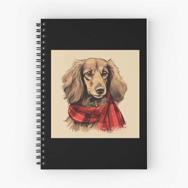 Item preview, Long Haired Dachshund Christmas Plaid Watercolor designed and sold by rafaeltto.