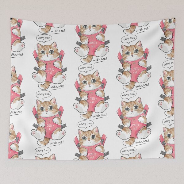 Item preview, cute cat in sling carrier, cat in sling carrier, lovely cat in sling carrier designed and sold by GreyStanzione1.