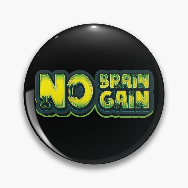 Item preview, No Brain No Gain - Lazy Halloween Costume  designed and sold by Whimsical  Thinker.
