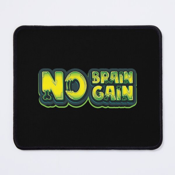 Item preview, No Brain No Gain - Lazy Halloween Costume  designed and sold by Whimsical  Thinker.
