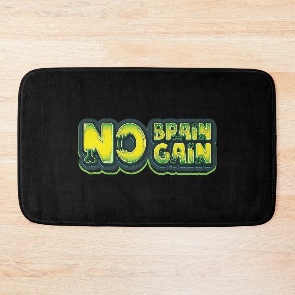 Item preview, No Brain No Gain - Lazy Halloween Costume  designed and sold by Whimsical  Thinker.