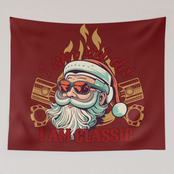 Item preview, Santa Claus classic motorcycle rider  designed and sold by VieBelieve.