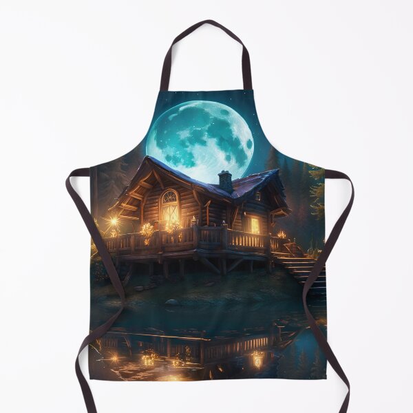 Item preview, Moon Lit Cabin on the Lake designed and sold by BansheeTales.
