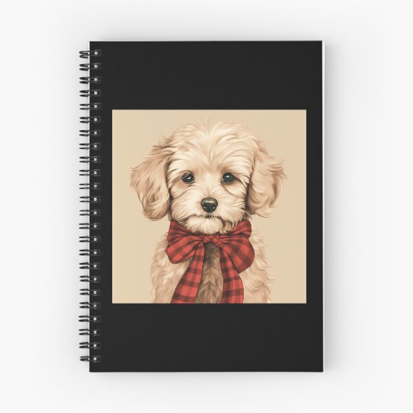 Item preview, Maltipoo Christmas Plaid Watercolor designed and sold by rafaeltto.
