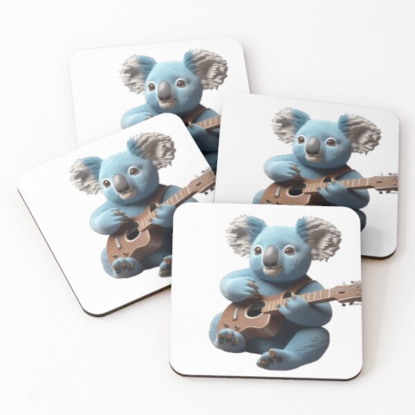 Artikelvorschau, Eine Bluesgitarre, die einen Koalabär spielt entworfen und verkauft von MusicalArtisty.