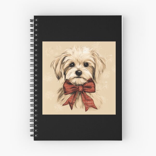 Item preview, Maltipoo Christmas Plaid Watercolor designed and sold by rafaeltto.