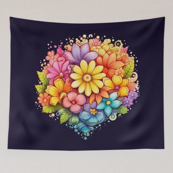 Item preview, Copy of Copy of Copy of bright colored flowers designed and sold by Nanthikan.
