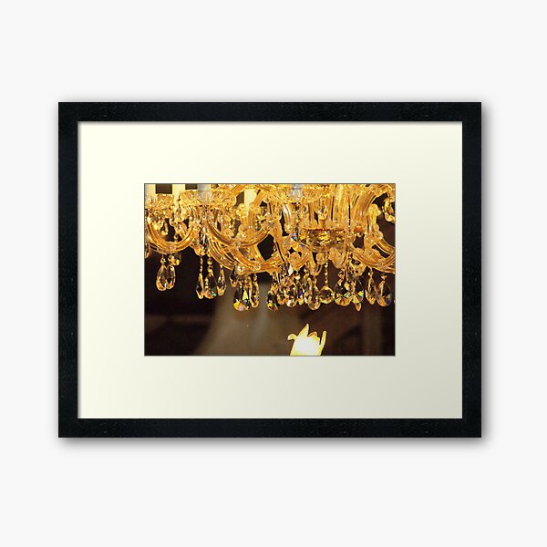 Crystal Chandelier Framed Art Print