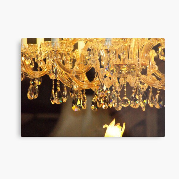 Crystal Chandelier Metal Print