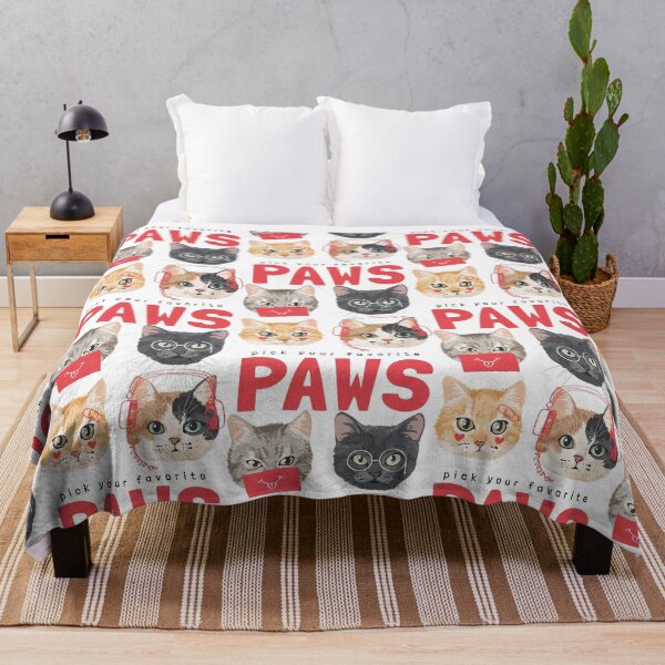 Artikelvorschau, Pfoten mit süßen Cartoon-Katzen, wählen Sie Ihre Lieblingskatzen, Pfoten mit süßem Slogan entworfen und verkauft von GreyStanzione1.